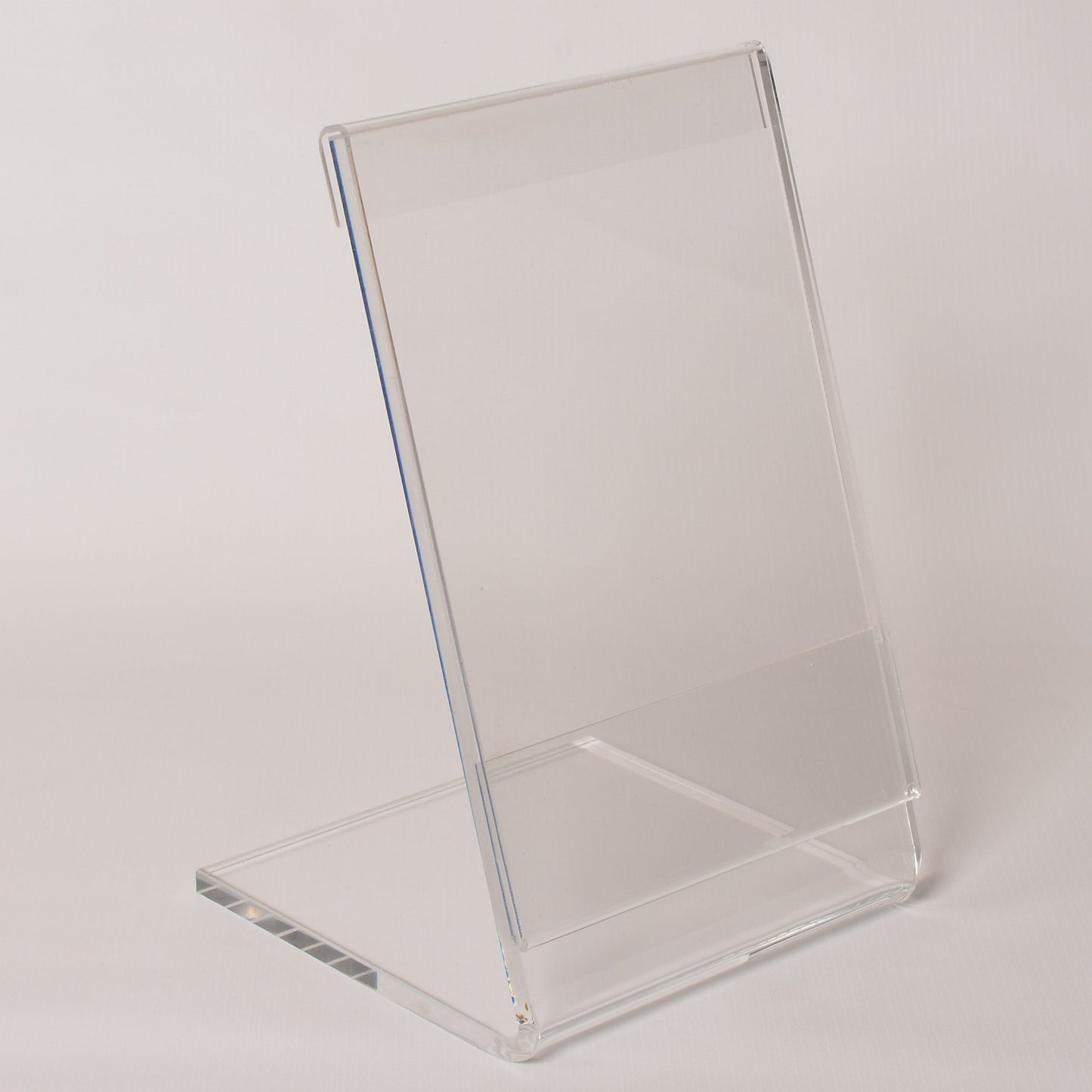 Acryl L-Aufsteller mit A5 Aufsatz, H: 255 mm, B:150 mm, T: 150 mm