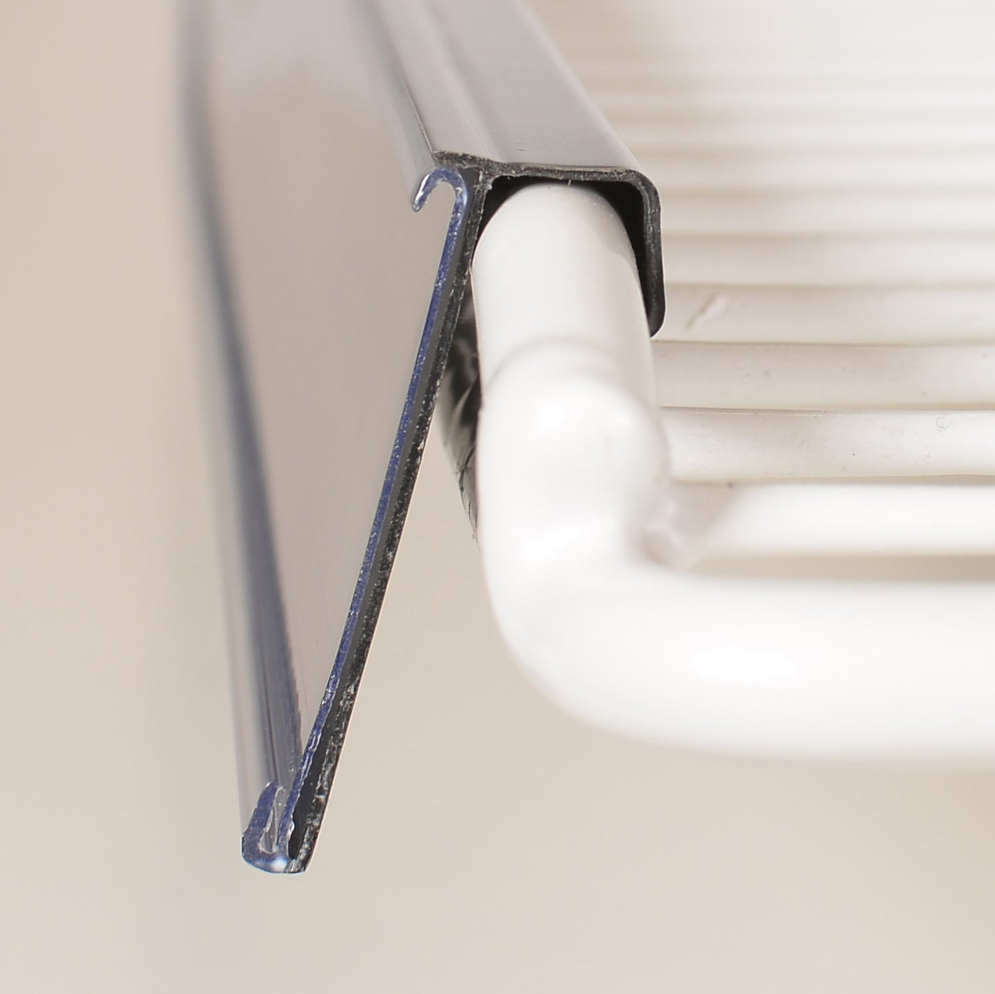 Preisschiene "KET" zum Klemmen, für Körbe in Kühl- oder Tiefkühlschränken