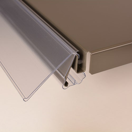 Preisschiene “LSG” zum Klemmen, schwenkbar, für Regale Storebest und Tego mit Nut, 52 mm Höhe