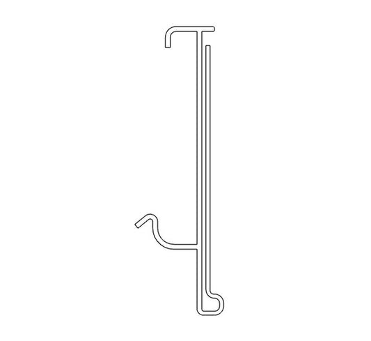 Preisschiene “TE” zum Klemmen, für Regale mit Nut (Tego, Storebest, Linde….)