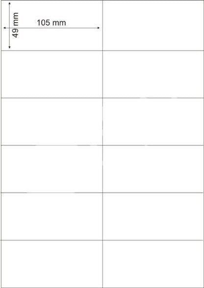 100 Blatt Papier Etiketten für Scannerschienen