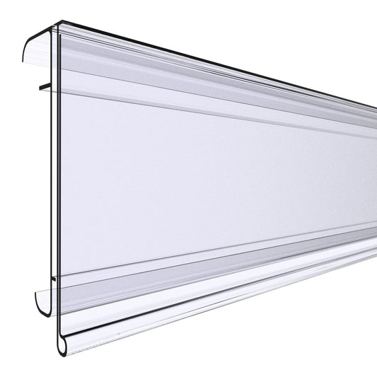 Preisschiene "BKT" zum Klemmen für Kühlregale von BKT / Epta, Etikettenhöhe 52 mm, Länge 1246 mm, weiß