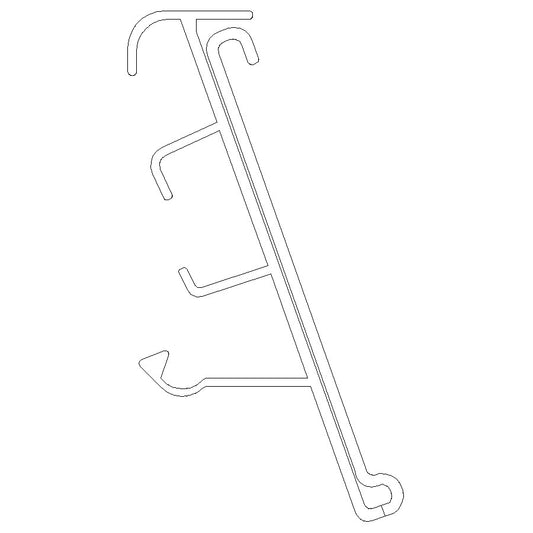 Preisschiene "LK" zum Klemmen, für Kühlmöbel von Carrier / Linde für Clip (Linde Clip), diverse Farben und Formate